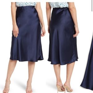 Satan midi skirt